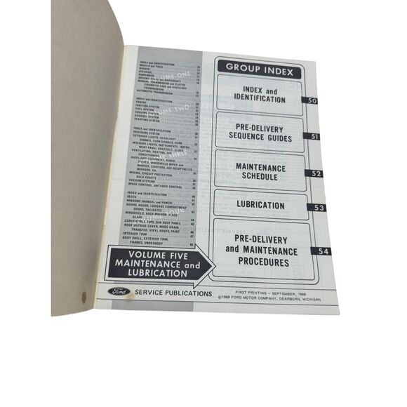 1970 FORD Car Shop Manuals #1-5 Complete Set Ford Motor Company Original - Picture 13 of 13